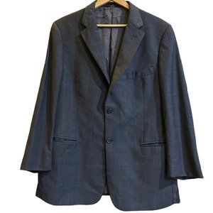 Valentino Grey Pinstripe Blazer Vintage Size 46 Made in Italy Great Condition